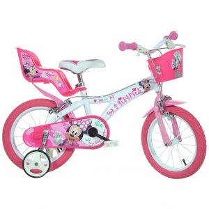 Bicicleta copii roti gonflabile Dino Bikes 14" - Minnie