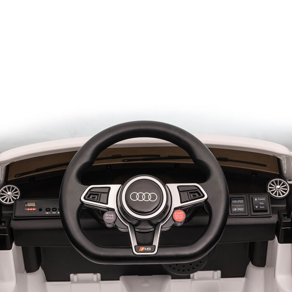 Masinuta-electrica-copii-Audi-TT-alb-volan